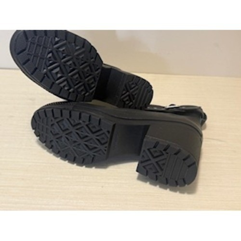 Converse Chuck 70 De Luxe Heel Hi Black Platform Buckle Boots A12208C - Picture 8 of 9